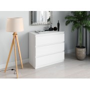 Комод Т-214  Колір корпусу Білий, Колір фасадів Білий